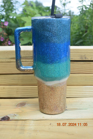 40 oz Tumbler with handle