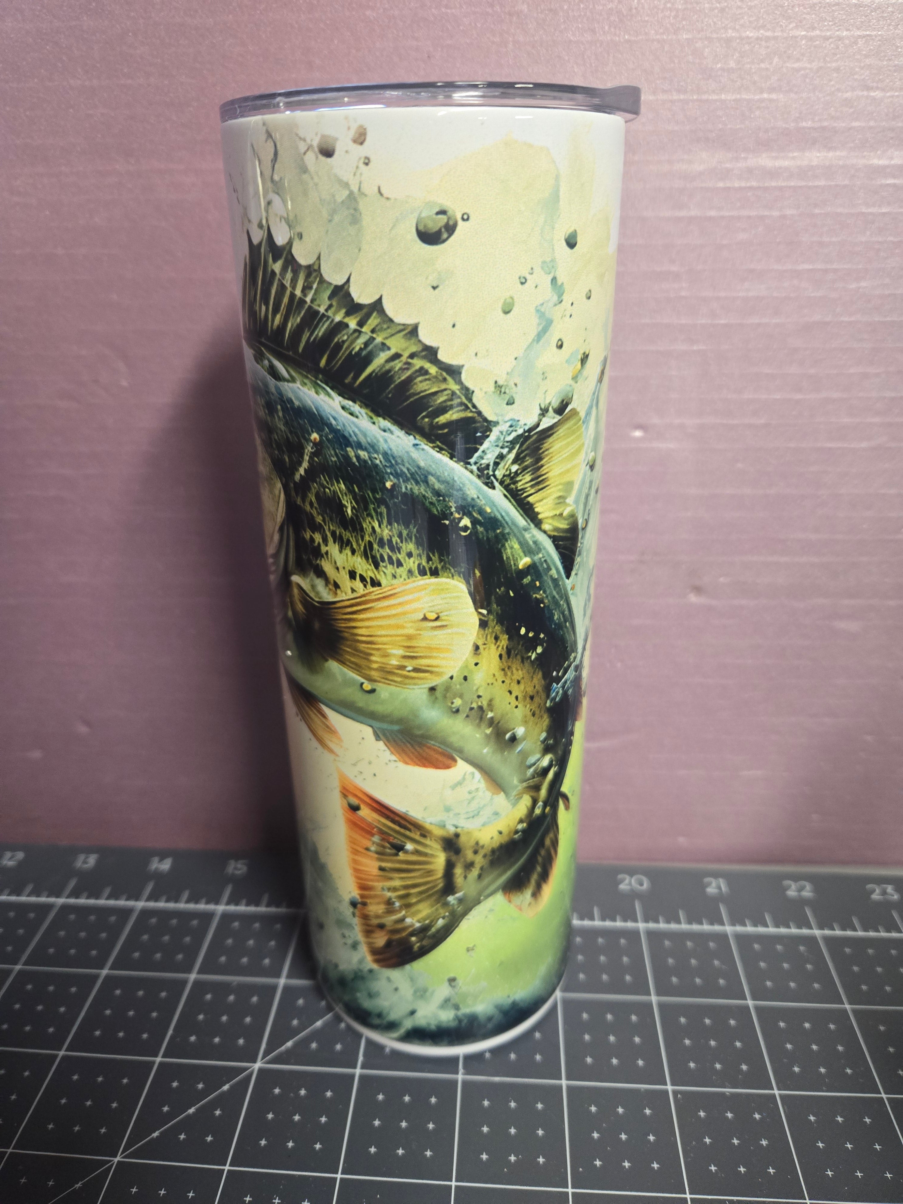 Bass fish tumbler