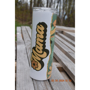 Retro Mama Flower- Sublimation Tumbler