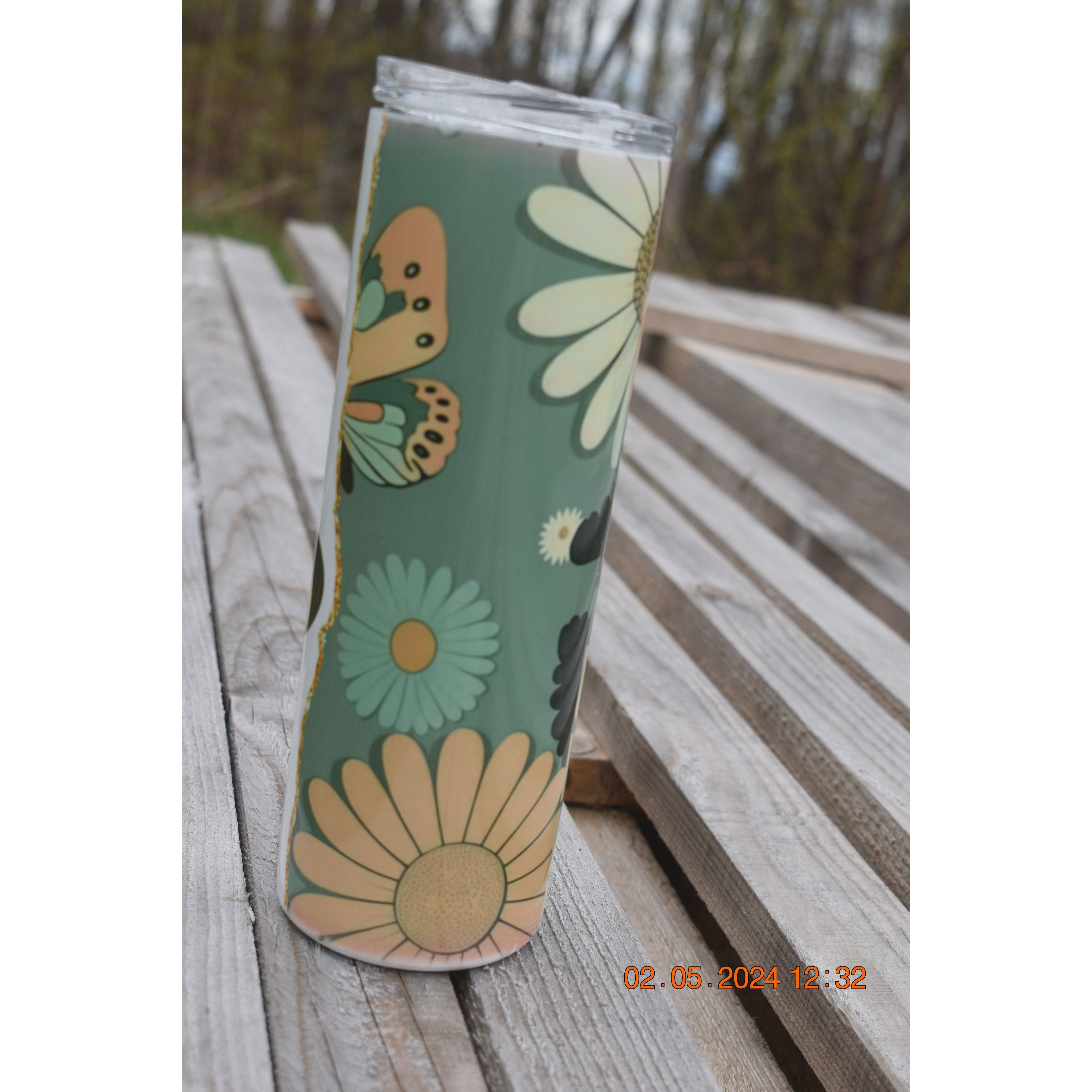 Retro Mama Flower- Sublimation Tumbler