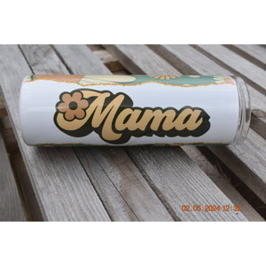 Retro Mama Flower- Sublimation Tumbler