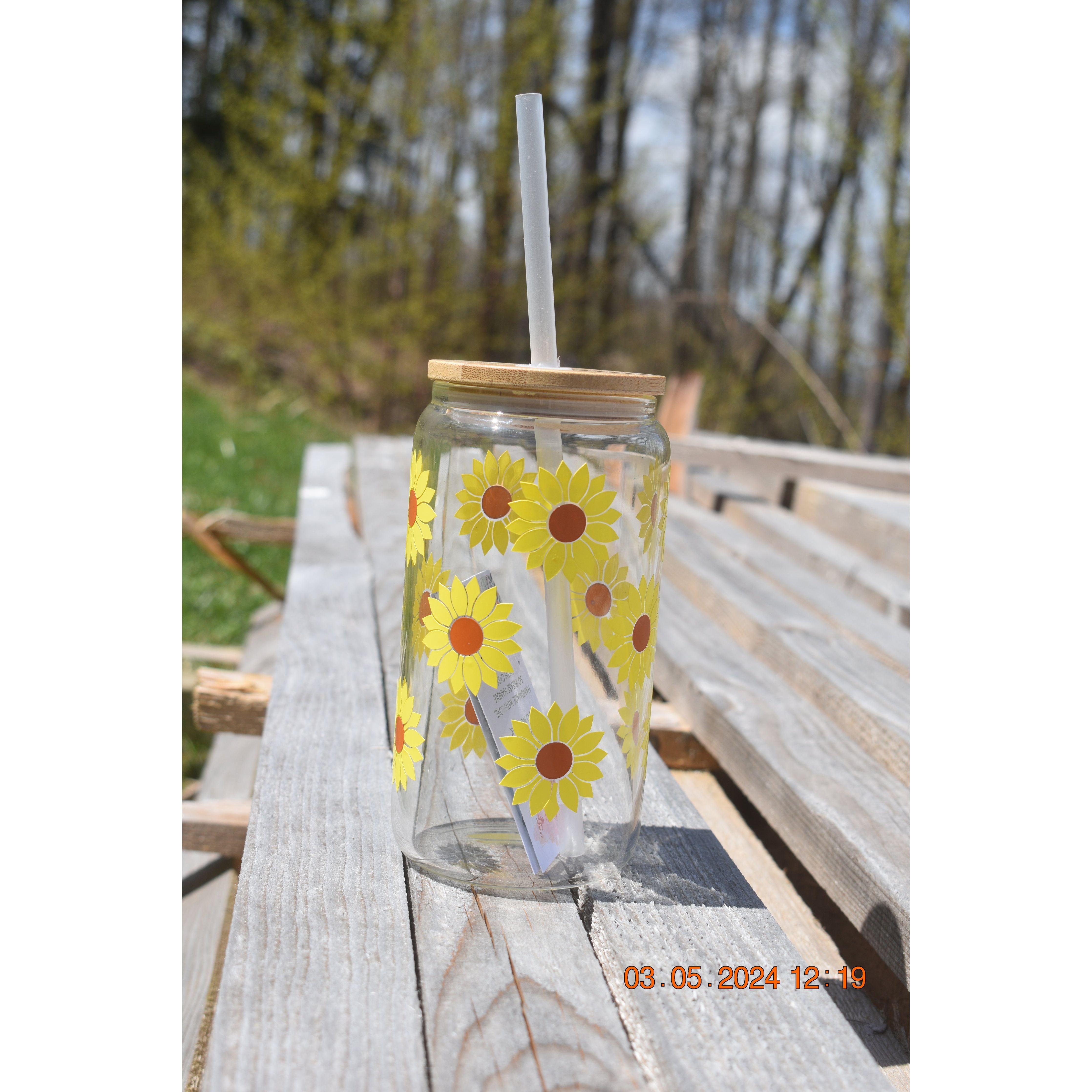 Sunflower Glass Tumbler