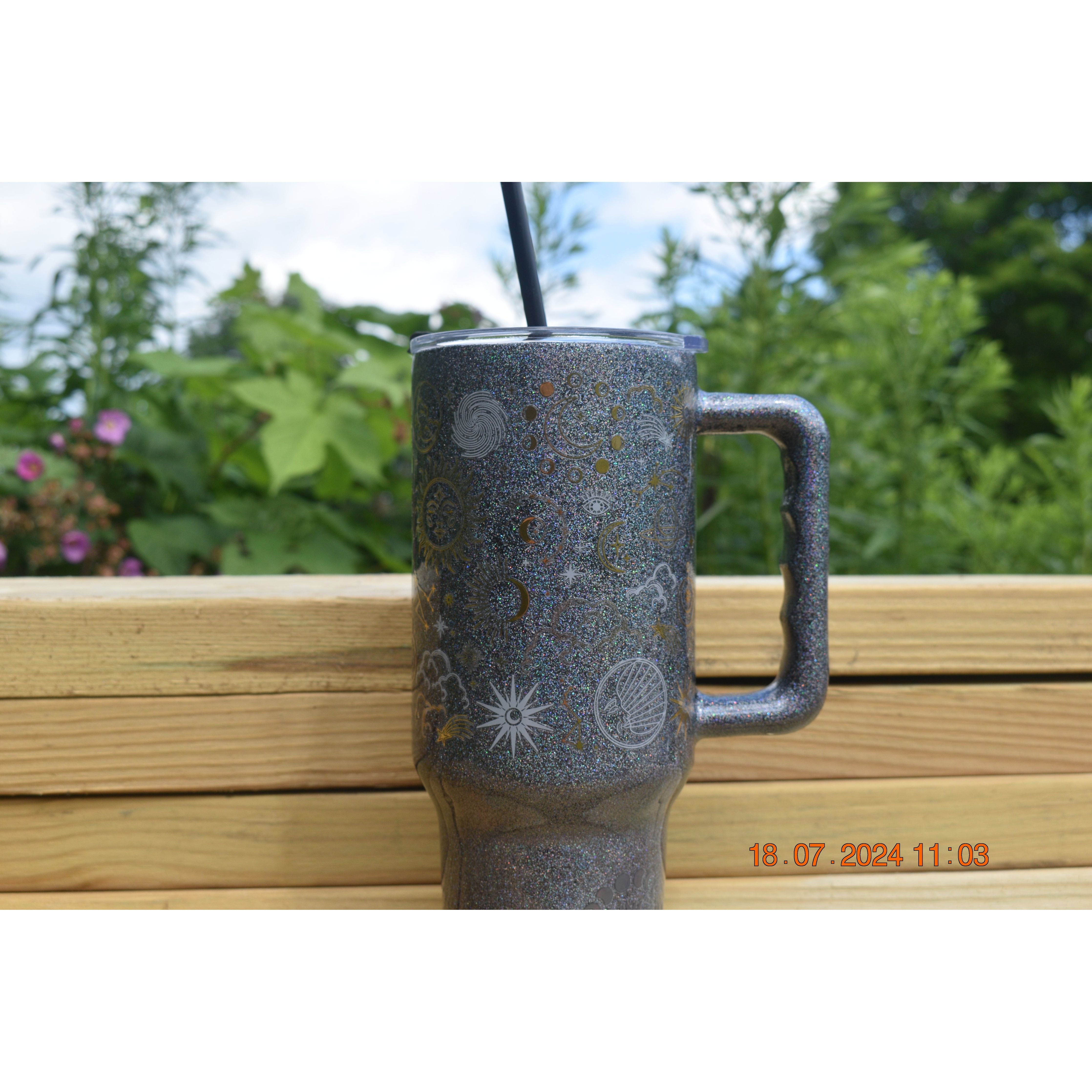 Astrology Tumbler with Handle