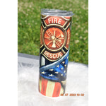 Load image into Gallery viewer, Fire and rescue, sublimation tumbler
