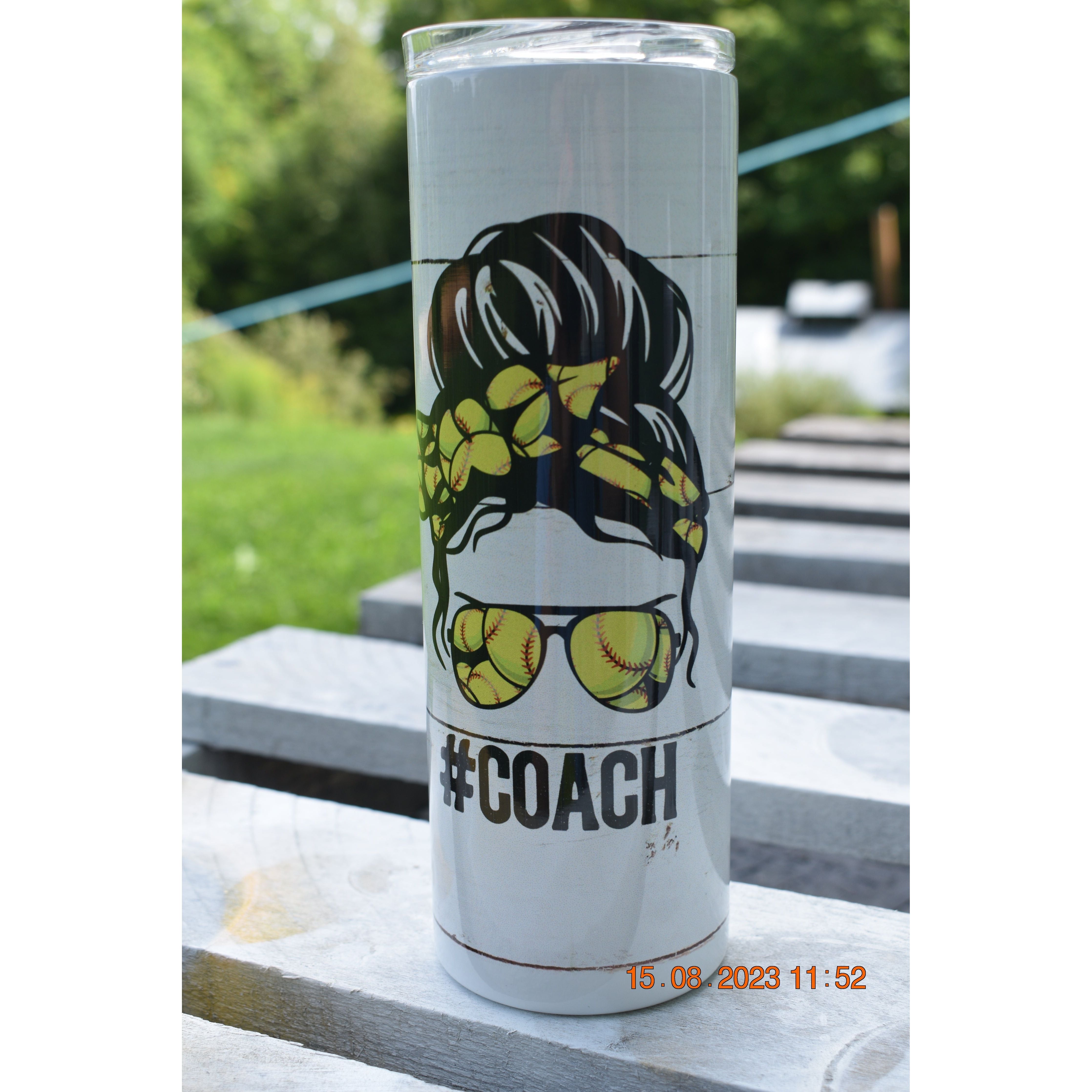 Softball coach, Sublimation Tumbler