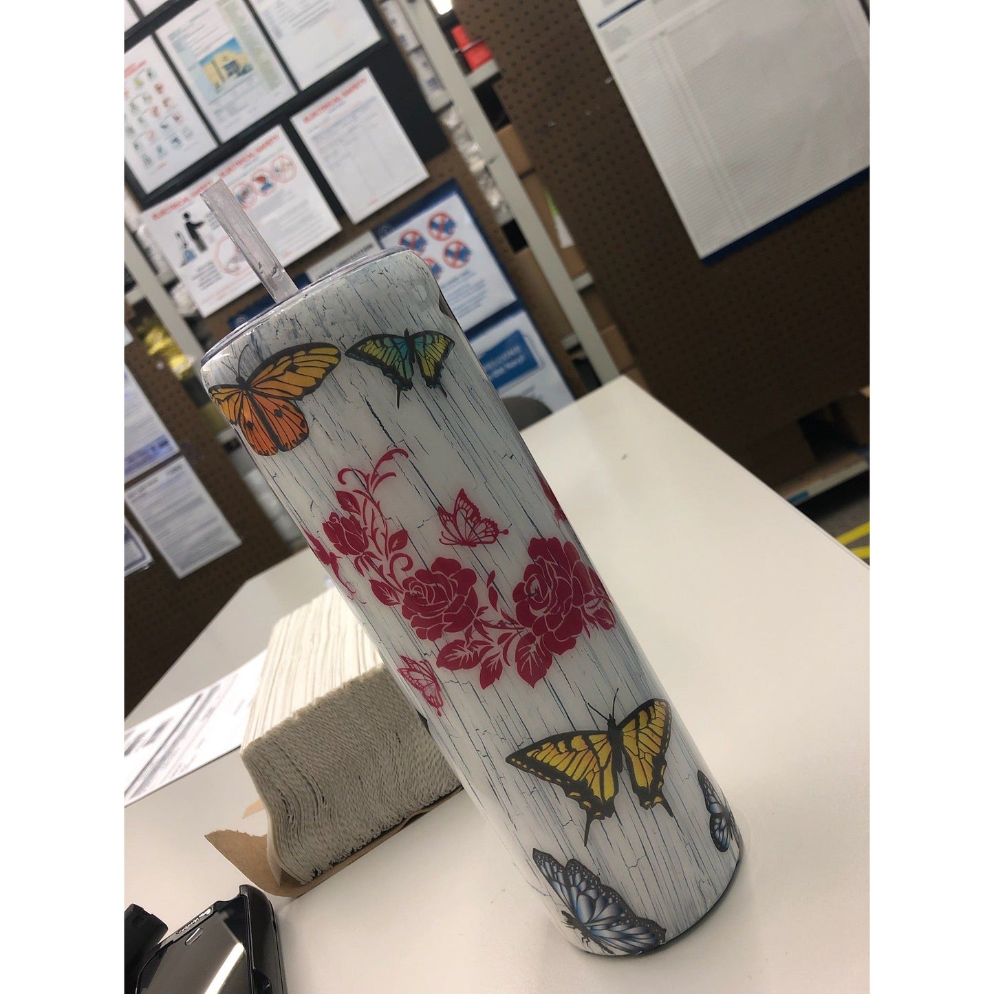White Burch tumbler